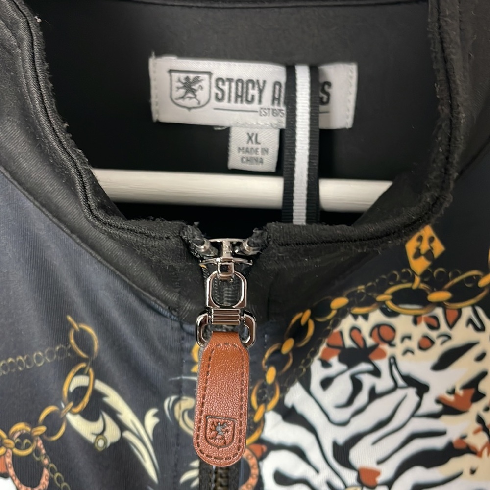 👑 STACY ADAMS track jacket and joggers tracksuit set printed graphic XL 👑 - Picture 3 of 14